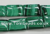 CMN444 15.5 inches 13*18mm rectangle natural malachite beads