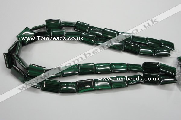 CMN445 15.5 inches 13*18mm rectangle natural malachite beads