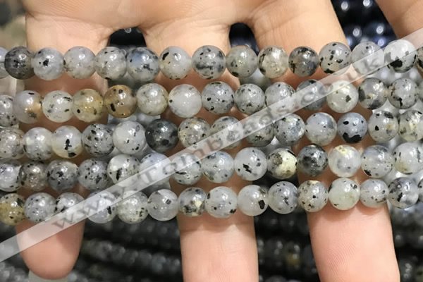 CMQ101 15.5 inches 6mm round moss quartz beads wholesale