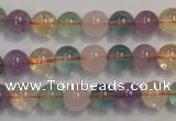 CMQ212 15.5 inches 8mm round multicolor quartz gemstone beads