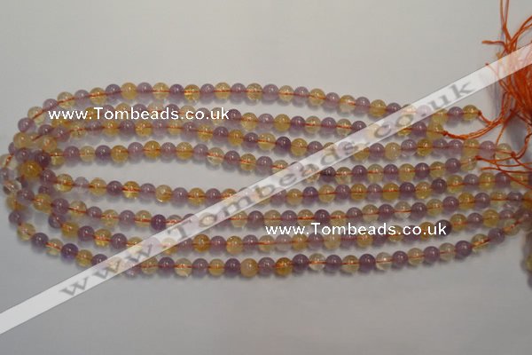 CMQ215 15.5 inches 6mm round multicolor quartz gemstone beads