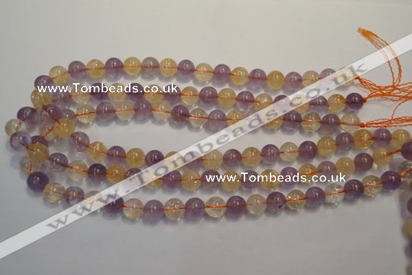 CMQ217 15.5 inches 10mm round multicolor quartz gemstone beads