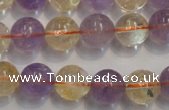 CMQ218 15.5 inches 12mm round multicolor quartz gemstone beads