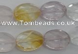 CMQ253 15.5 inches 13*18mm faceted oval multicolor quartz beads