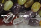 CMQ29 15.5 inches 10*14mm rice multicolor quartz beads wholesale