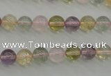 CMQ302 15.5 inches 8mm round multicolor quartz gemstone beads