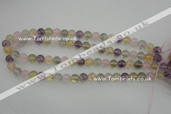 CMQ303 15.5 inches 10mm round multicolor quartz gemstone beads