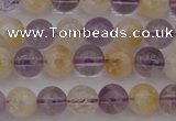 CMQ311 15.5 inches 6mm round citrine & amethyst beads wholesale