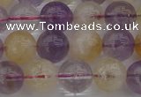 CMQ313 15.5 inches 10mm round citrine & amethyst beads wholesale