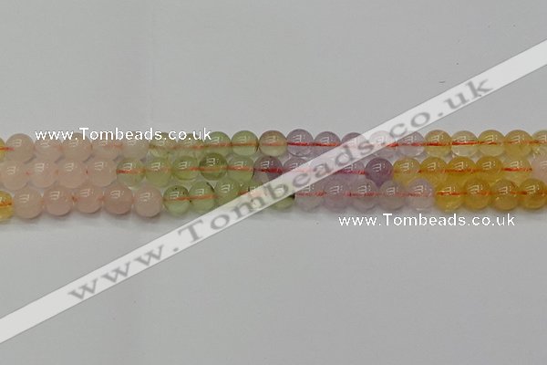 CMQ322 15.5 inches 8mm round mixed quartz beads wholesale