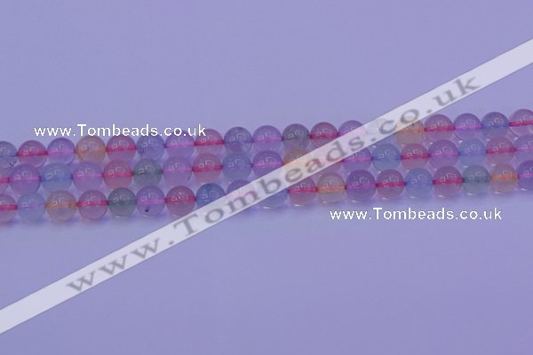 CMQ332 15.5 inches 8mm round colorful quartz beads wholesale