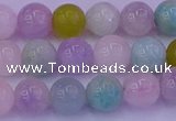 CMQ342 15.5 inches 8mm round mixed quartz gemstone beads