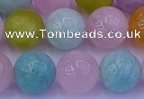 CMQ344 15.5 inches 12mm round mixed quartz gemstone beads