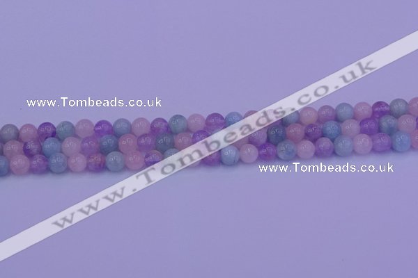 CMQ351 15.5 inches 6mm round mixed quartz beads wholesale
