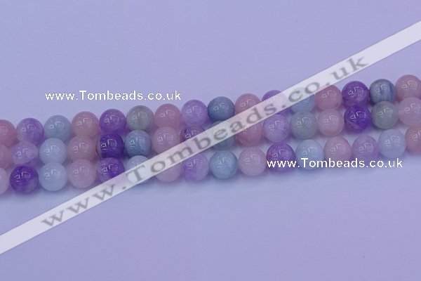 CMQ353 15.5 inches 10mm round mixed quartz beads wholesale