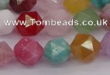 CMQ373 15.5 inches 10mm faceted nuggets mixed gemstone beads
