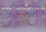 CMQ381 15.5 inches 6mm faceted nuggets mixed quartz beads