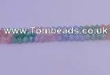CMQ392 15.5 inches 8mm faceted nuggets mixed quartz beads