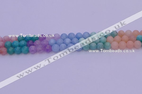 CMQ402 15.5 inches 8mm round mixed quartz beads wholesale