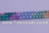 CMQ404 15.5 inches 12mm round mixed quartz beads wholesale