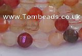 CMQ426 15.5 inches 6mm faceted round natural mixed quartz beads