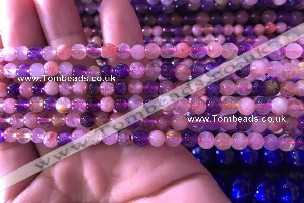 CMQ432 15.5 inches 6mm round mixed quartz beads wholesale