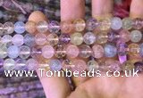 CMQ451 15.5 inches 8mm round rainbow quartz beads wholesale