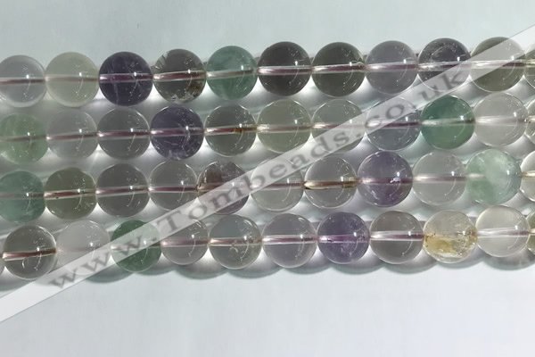 CMQ459 15.5 inches 12mm round colorfull quartz beads wholesale