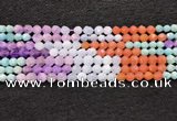 CMQ461 15.5 inches 6mm faceted nuggets mixed quartz beads