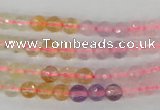 CMQ51 15.5 inches 6mm faceted round multicolor quartz beads