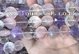 CMQ526 15.5 inches 18mm faceted coin colorfull quartz beads