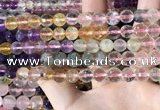 CMQ544 15.5 inches 8mm faceted round colorfull quartz beads