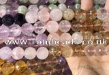 CMQ548 15.5 inches 14mm faceted round colorfull quartz beads