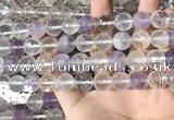 CMQ557 15.5 inches 12mm faceted round colorfull quartz beads