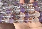 CMQ558 15.5 inches 14mm faceted round colorfull quartz beads