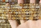 CMQ560 15.5 inches 6mm faceted round citrine gemstone beads