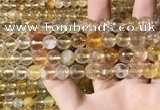 CMQ562 15.5 inches 10mm faceted round citrine gemstone beads