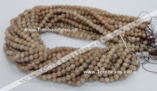 CMS02 15.5 inches 6mm round moonstone gemstone beads wholesale