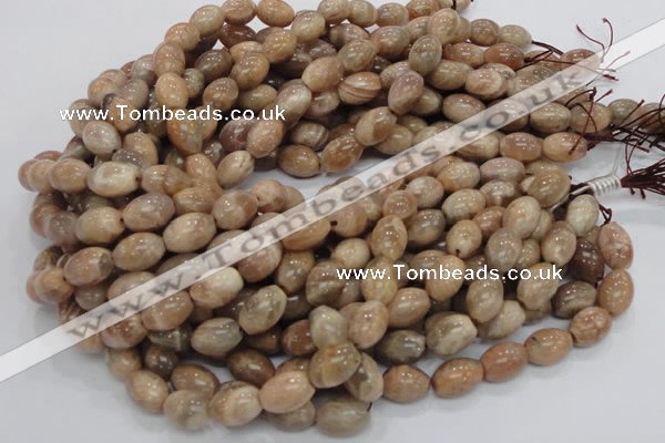 CMS07 15.5 inches 10*14mm rice moonstone gemstone beads wholesale