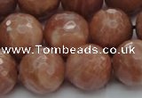 CMS1016 15.5 inches 14mm faceted round AA grade moonstone beads
