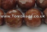 CMS1019 15.5 inches 20mm faceted round AA grade moonstone beads