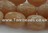 CMS1102 15.5 inches 15*20mm faceted rice moonstone gemstone beads