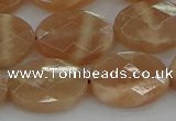 CMS1107 15.5 inches 13*18mm faceted oval moonstone gemstone beads