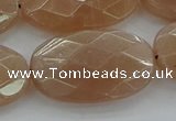 CMS1110 15.5 inches 20*30mm faceted oval moonstone gemstone beads