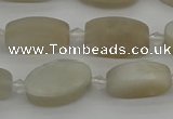 CMS1140 15.5 inches 10*16mm oval moonstone gemstone beads