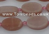 CMS1147 15.5 inches 12*20mm oval moonstone gemstone beads