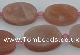 CMS1148 15.5 inches 15*22mm oval moonstone gemstone beads