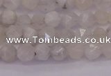 CMS1153 15.5 inches 6mm faceted nuggets white moonstone beads