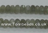 CMS128 15.5 inches 6*10mm faceted rondelle moonstone gemstone beads