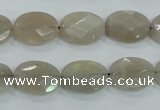 CMS132 15.5 inches 12*16mm faceted oval moonstone gemstone beads